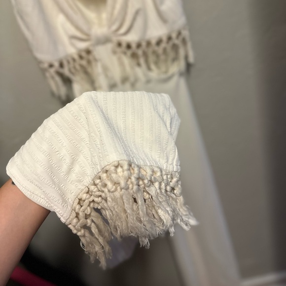 Fore White Tassel Jumpsuit - large - Picture 8 of 14